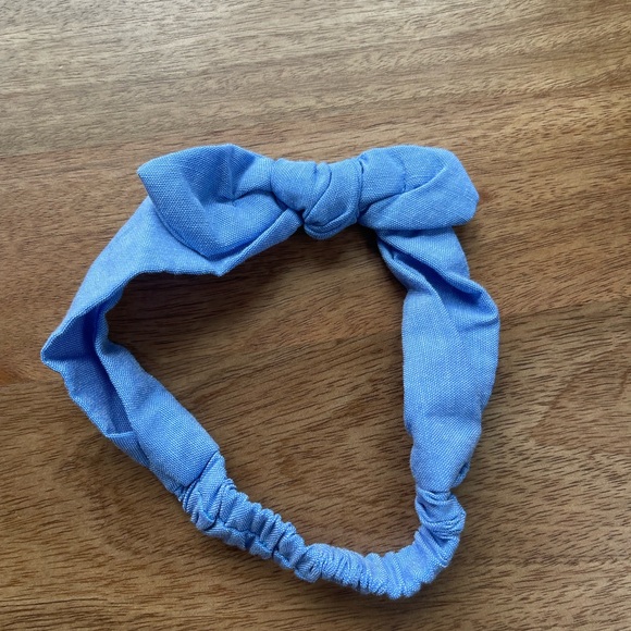 Baby Blue and White Dress with Bow - Picture 10 of 10